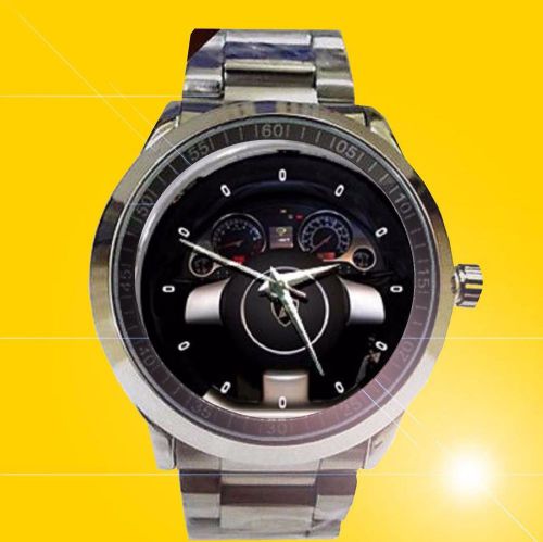 New arrival lamborghini gallardo spyder round metal wristwatches