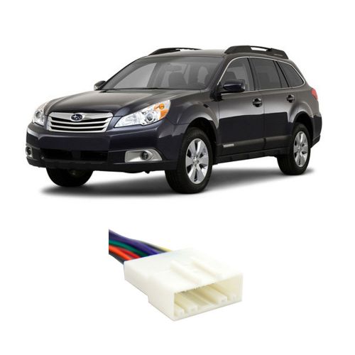 Subaru outback (w/o nav) 2010-2011 factory to aftermarket radio harness adapter