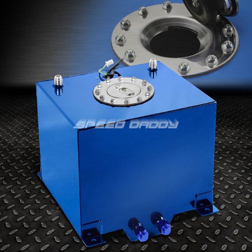 5 gallon/18.8l blue coat aluminum racing/drift fuel cell tank+cap+level sender