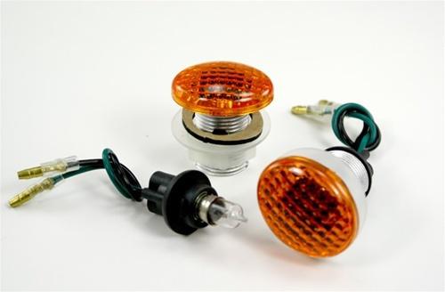 Micro slim motorcycle amber fairing signals indicators