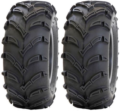 Pair 2 sti slasher at401 25x8-12 atv tire set 25x8x12 25-8-12