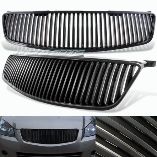 Jdm black vertical abs plastic front hood grill grille for 05-06 nissan altima