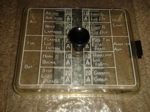 Vintage 70's datsun stock original datsun 240z fuse box cover, a+ mint condition