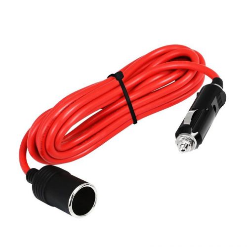 Car extension cord with cigarette lighter plug charging cable 12 volt power 12&#039;