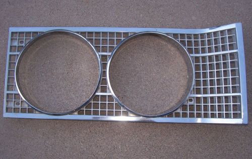 1969 lincoln continental left head light headlamp door grille 69