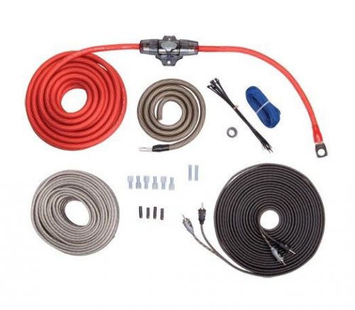Rockford fosgate rfk4x true awg 4 gauge amplifier wiring kit rca amp kit