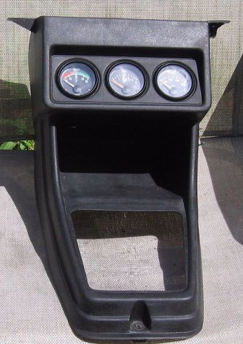 85-93 vw cabriolet mk1 center console 3 gauge set voltage temperature pressure