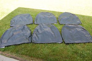 Rv adco ultra vinyl black tyre gards size xlarge fits tires 43-45 inches