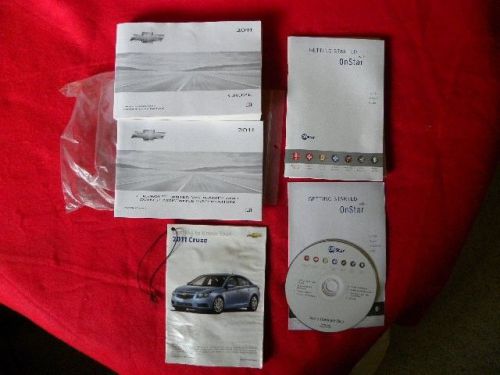 2011 chevrolet cruze owner&#039;s manual &amp; onstar cd