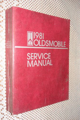 1981 oldsmobile shop manual service book original rare cutlass supreme f85 plus