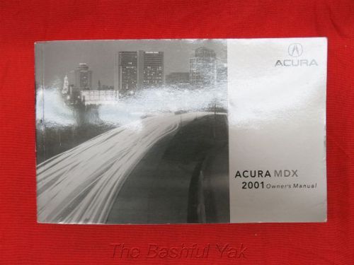 2001 acura mdx owners manual
