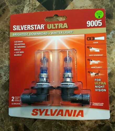Sylvania silverstar ultra 9005 su/2 for ultra night vision 2 bulb pack new