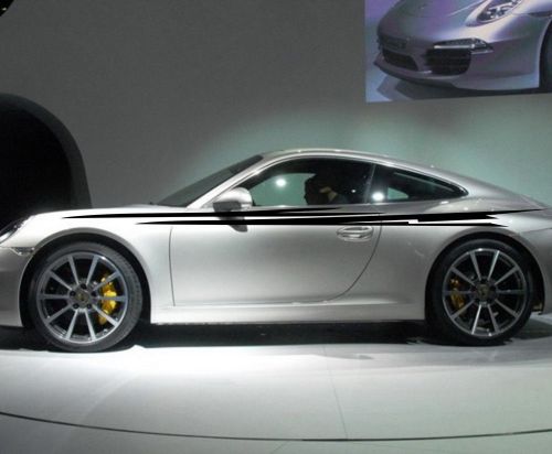 Car decal vinyl body stickers side decals racing stripe for 911 #221