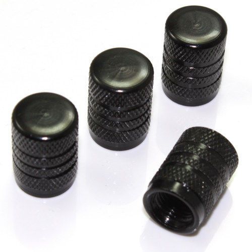 Buy 4 Black Aluminum Tire Wheel Air Stem Valve Caps Covers for CarsTrucksSUV in York