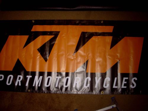 Brand new ktm sportmotorcycles huge factory team issued hanging display banner
