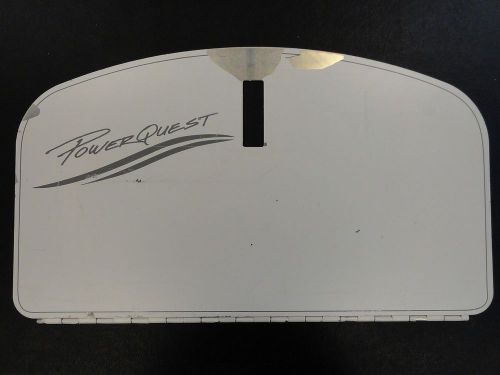 Powerquest aluminum off white / grey glove box door 21" x 11 7/8" marine boat