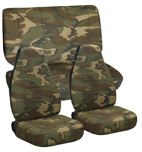  JEEP WRANGLER JK UNLIMITED CAR SEAT COVERS IN CAMO REAL TREE FRONT AND REAR, US $124.99, image 3