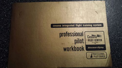 Vintage cessna  pilot instruction training manual notebook