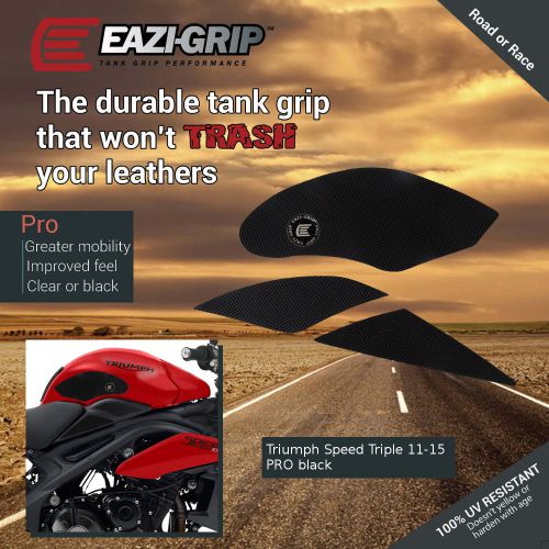Eazi-grip pro tank grips for triumph speed triple / r, clear or black