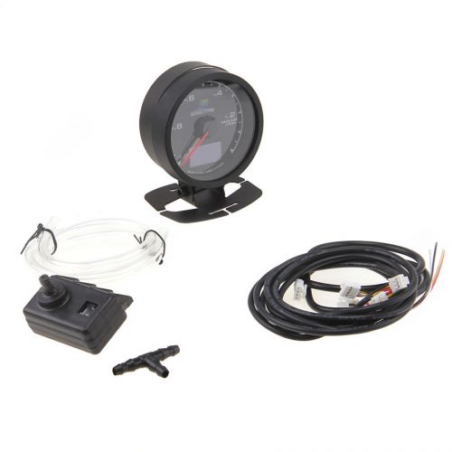 60mm adjustable color car led vacuum pressure meter gauge fit accord civic focus