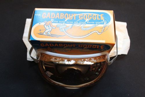 Vintage go kart mini bike motorcycle  nos gadabout goggle color is light amber