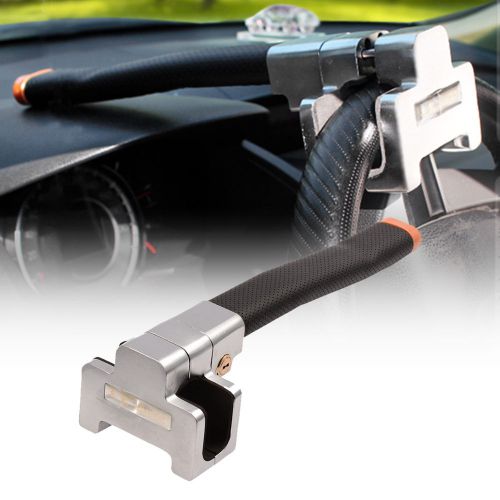 Auto car top mount steer wheel anti theft security lock clamps with keys bid