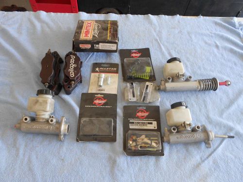 Assorted brake parts new and used sprint car racing