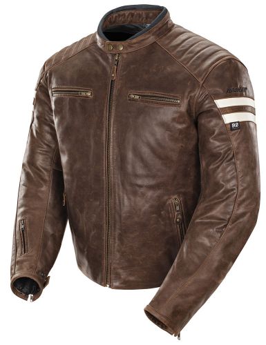Joe rocket classic &#039;92 jacket brown / cream men&#039;s size small