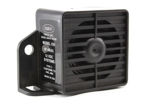 Preco model 230 back-up alarm 12v 97db studs
