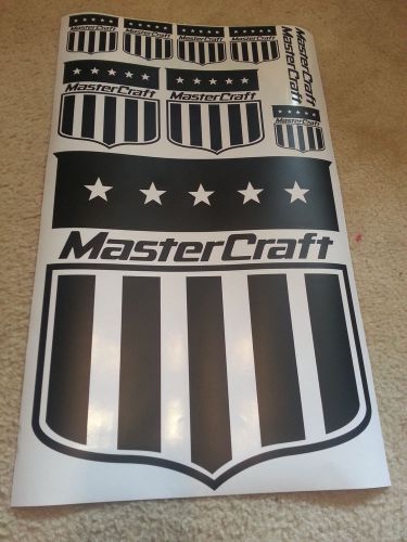 Mastercraft shield decal sticker set 14 x 15