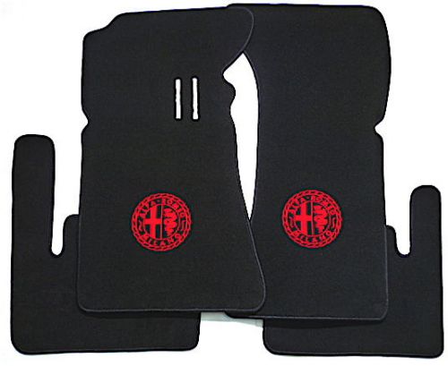 Velours mat set black/red for alfa romeo bertone giulia gt gtv 1963-1969
