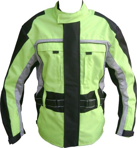 Men&#039;s motorcycle motorbike textile cordura ce approved armor jacket size large