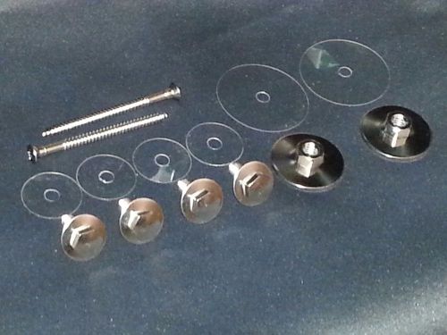 Nosr gm wing vent window frame channel mounting chrome bolt nut &amp; screw kit 14pc