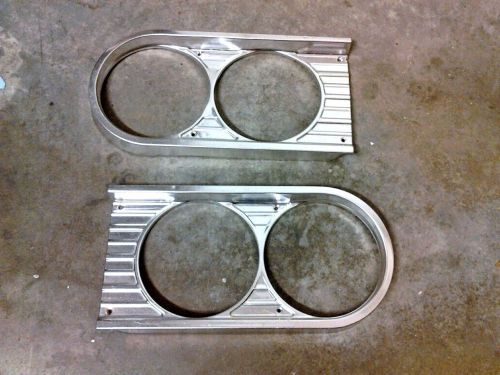 1964 64 chevelle el camino headlight bezels trim original pair ss chevy grille