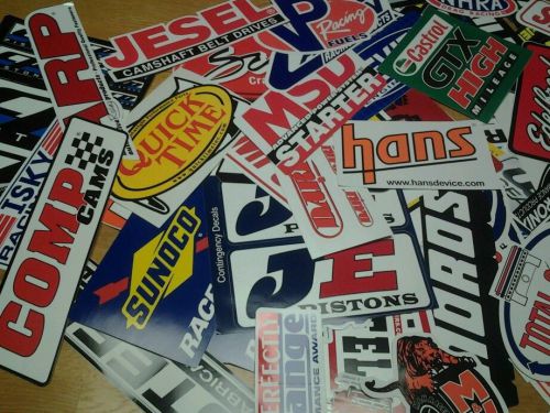 Lot of 20+ racing decals stock car nascar dragster stickers street outlaws