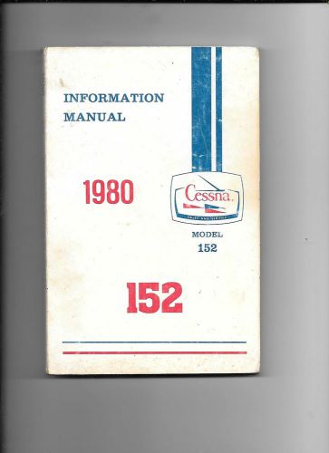 Original cessna model 152 information manual 1980