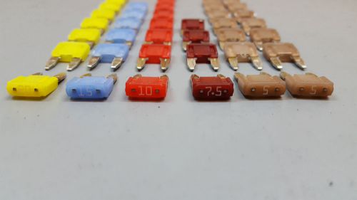 Bmw mini fuse set micro 43 piece set 20a 15a 10a 7.5a 5a