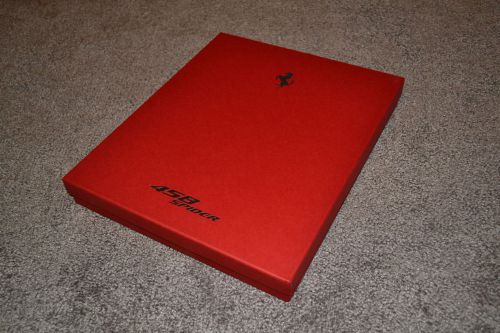 Ferrari 458 spider fantastic owners box welcome to ferrari brochure prospekt vip