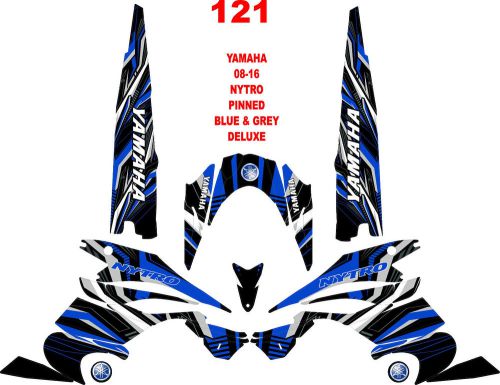 Yamaha nytro snowmobile wrap decal stickers 05-15 pinned deluxe