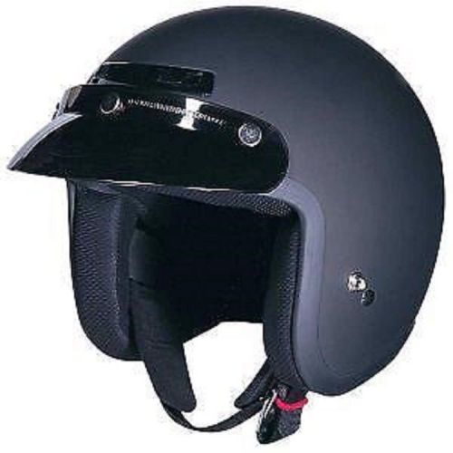 Z1r jimmy 3/4 open face helmet with visor dot flat black medium m