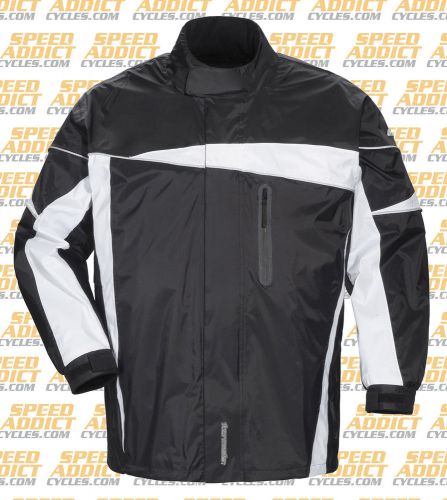 Tourmaster defender 2.0 black two-piece rain suit size x-small