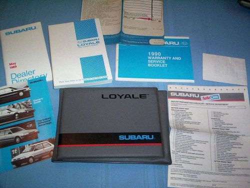 Subaru loyale owners manual 1990