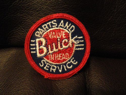 Buick parts and service patch - vintage - new - original - auto - 2 inches