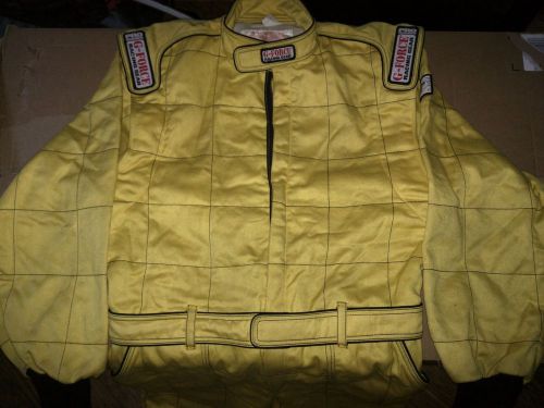 G-force racing suit large yellow 3-2a/5
