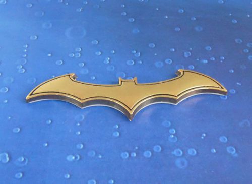3d auto car metal golden bat batman rear trunk emblem badge sticker
