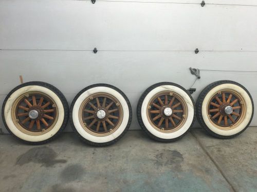 Antique vintage 1930 willys overland whippet, knight wooden spoke wheels