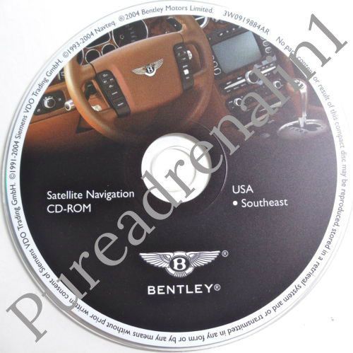 04 05 2006 bentley continental gt coupe flying spur navigation cd rom southeast