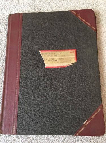 Vintage shop order book