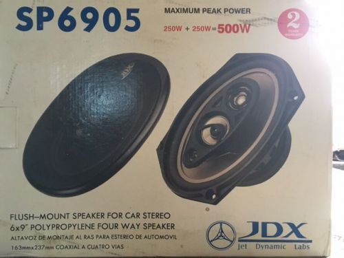 New / other jdx audio 250 watt 6 x 9 rear deck speakers that have been tested.