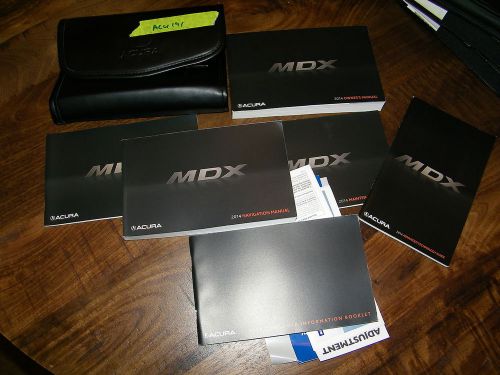 2014 acura mdx owners manual with case and navigation  acu191